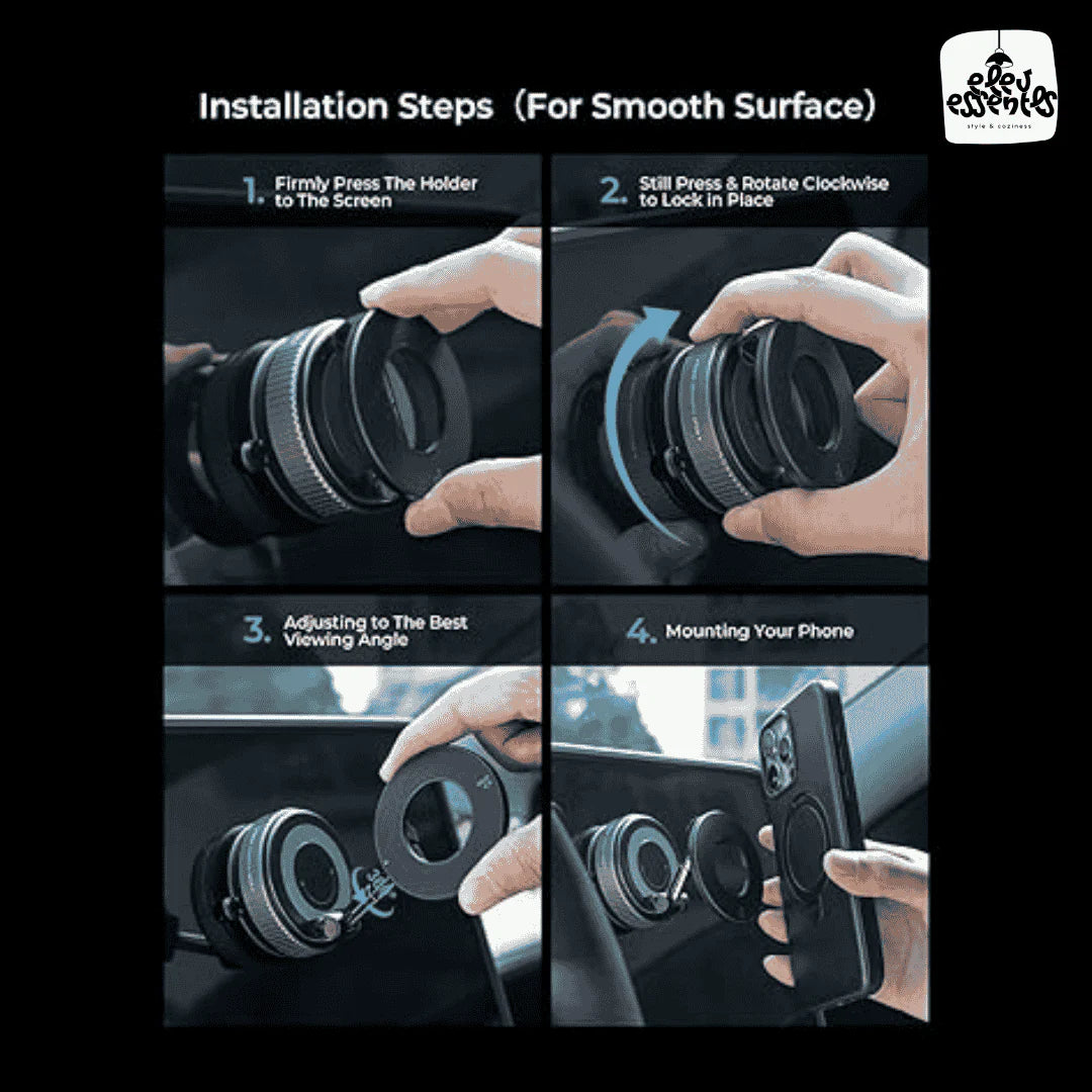 MagPro 360 Magnetic Phone Holder - No Slips, Strong Grip, Zero Worries