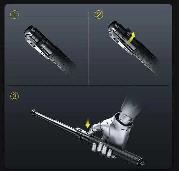 Emergency Self Defence Stick🦯  (Heavy Metal and Extendable)